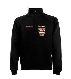 Sweat col zip déco 2