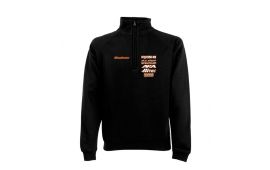 Sweat col zip déco 2